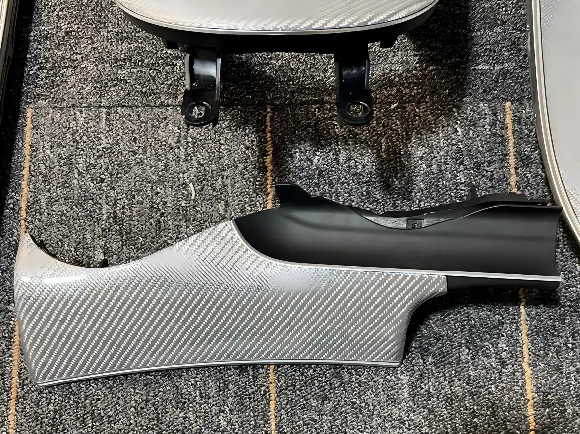 DOS Automotive Interior Silver Carbon Fiber Personalized Customization for C43 C300 C250 W205 Center Control Panel Interior